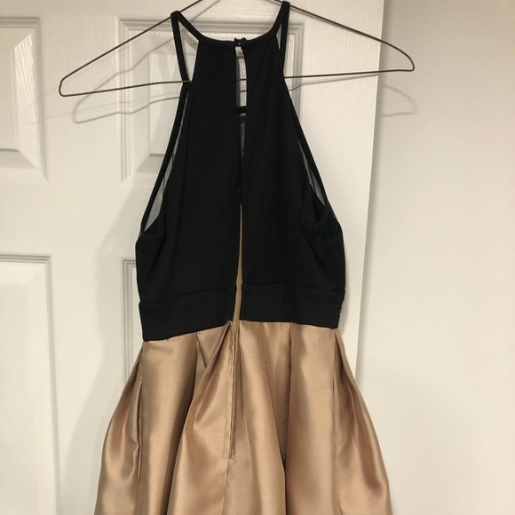 Gold black cocktail dress Size 1 - Picture 4 of 7